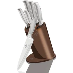 BerlingerHaus Sada nožů ve stojanu nerez Rosegold Metallic Line 6 ks