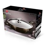 BerlingerHaus Wok pánev s poklicí 30 cm Shiny Black Edition