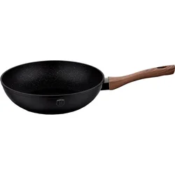 BerlingerHaus WOK panvica s mramorovým povrchom EBONY Line Rosewood, 28 cm