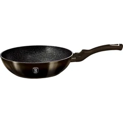 BerlingerHaus WOK panvica s mramorovým povrchom Shiny Black Collection, 28 cm