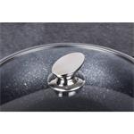BerlingerHaus Wok panvica s pokrievkou 30 cm Shiny Black Edition