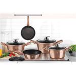 BerlingerHaus WOK s mramorovým povrchem Rosegold Metallic Line, 28 cm