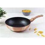 BerlingerHaus WOK s mramorovým povrchom Rosegold Metallic Line, 28 cm