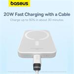 Bezdrátová powerbanka Baseus Magnetic Mini Air 6000mAh, 20W bílá