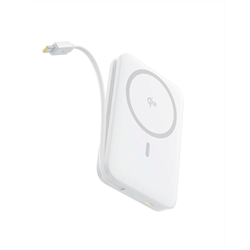 Bezdrátová powerbanka Baseus PicoGo Qi2 10000mAh, 27W, s kabelem USB-C bílá
