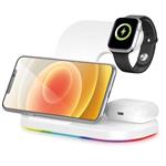 Bezdrôtová dokovacia stanica Aligator Qi 3v1 pre hodinky Apple, 15 W, biela