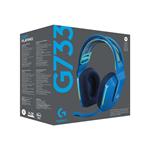 Bezdrôtová herná náhlavná súprava Logitech G733 LIGHTSPEED RGB BLUE