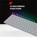 Bezdrôtová klávesnica CANYON HKB-W11 SK/CS RGB sivá