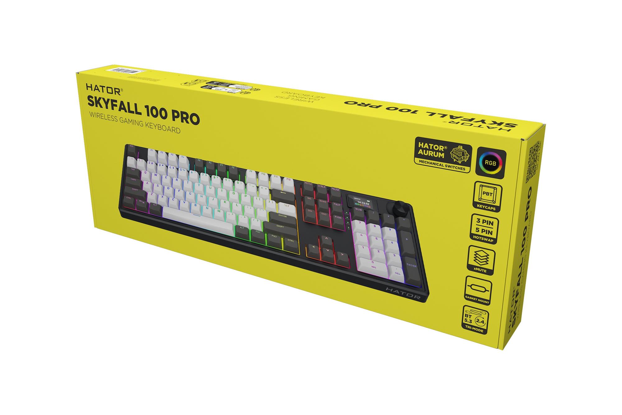Bezdrôtová klávesnica Hator Skyfall 100 PRO (USA)