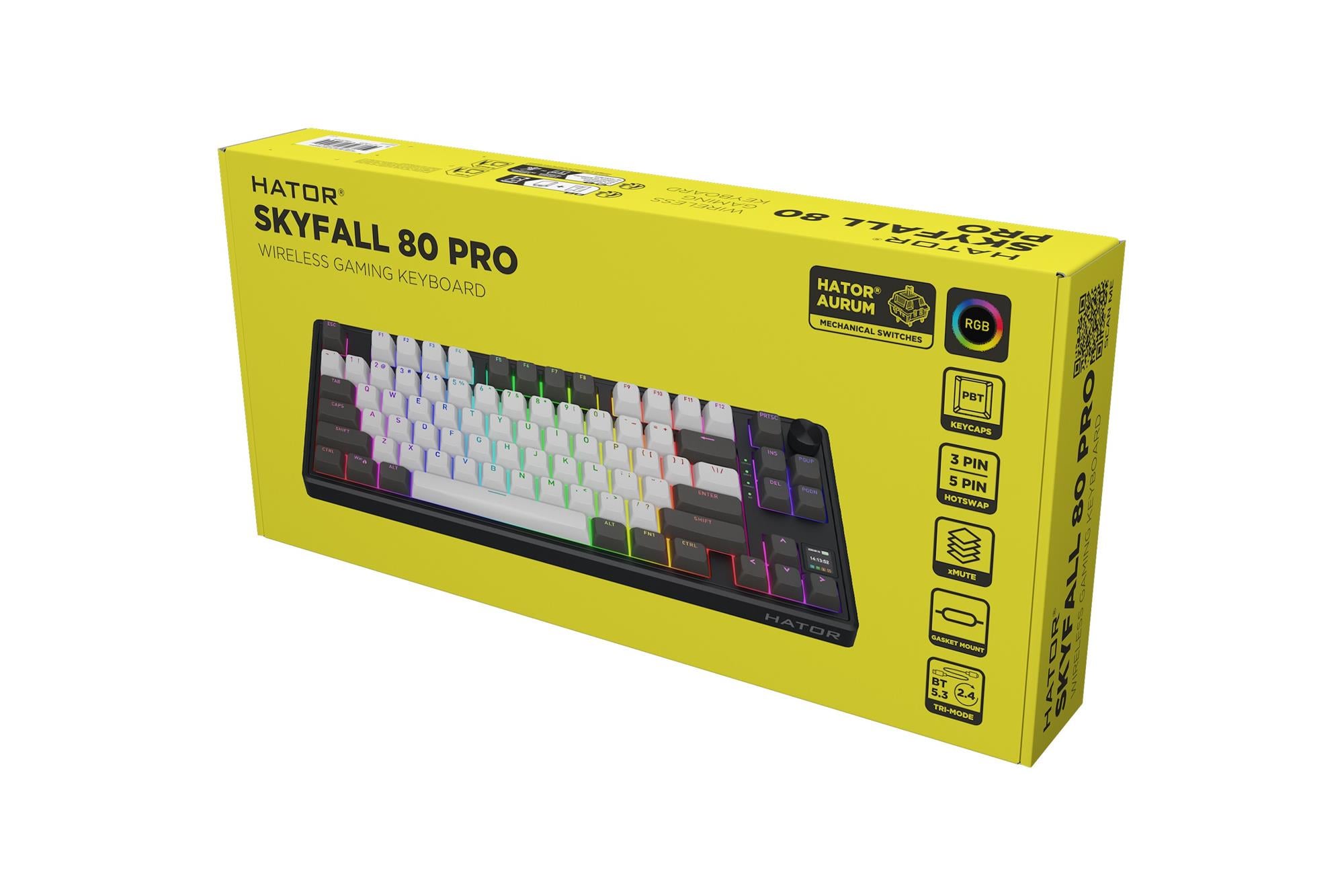 Bezdrôtová klávesnica Hator Skyfall 80 PRO (USA)