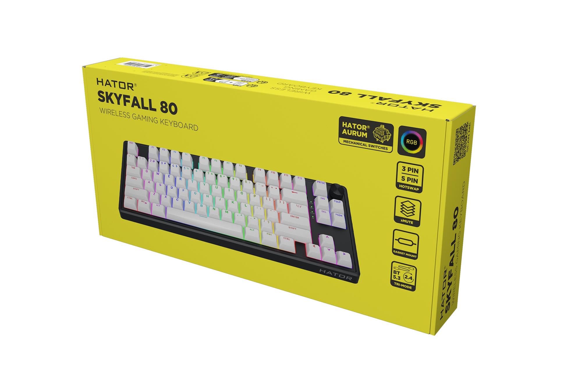 Bezdrôtová klávesnica Hator Skyfall 80 Wireless (USA)