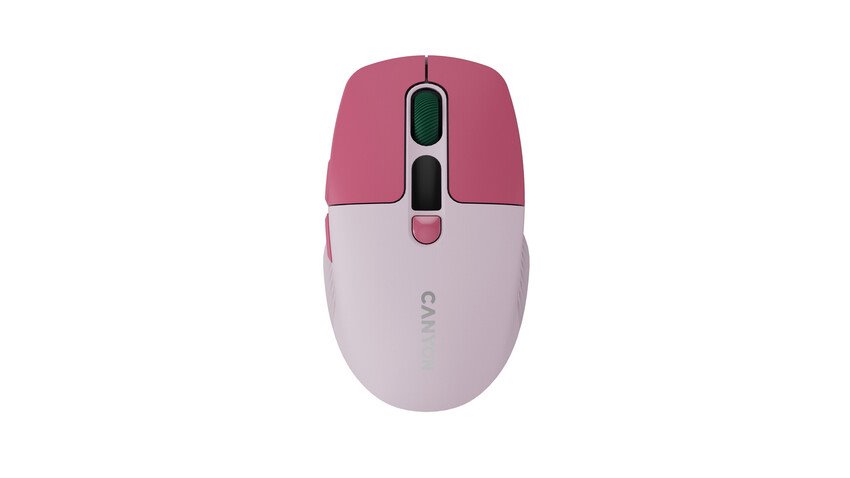 Bezdrôtová myš CANYON MW-26 LCD Silent pink