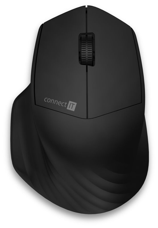 Bezdrôtová myš CONNECT IT Triple SmartSwitch, 2,4 GHz a BT, ČIERNA
