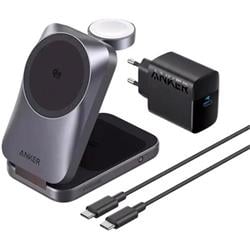 Bezdrôtová nabíjačka 3 v 1 Anker Prime Qi 2.2 25 W, čierna