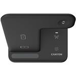 Bezdrôtová nabíjačka CANYON WS-302B, 3v1, vstup 9V/2A, 12V/2A, výstup 15W/10W/7,5W/5W, typ C na USB-A, čierna