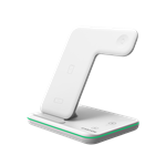 Bezdrôtová nabíjačka CANYON WS-303W,3v1,9V/2A,12V/2A,15/10/7,5/5W výstup, USB-C > USB-A, vrátane. AC adaptér, biela