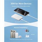 Bezdrôtová powerbanka Anker MagGo 10000mAh, 30W, biela