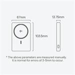 Bezdrôtová powerbanka Baseus PicoGo Qi2 5000mAh, 20W biela