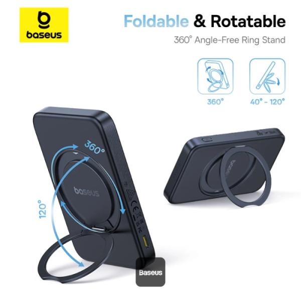 Bezdrôtová powerbanka Baseus PicoGo Qi2 5000mAh, 20W čierna