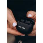 Bezdrôtové slúchadlá CANYON TWS8B Bluetooth s mikrofónom, čierne