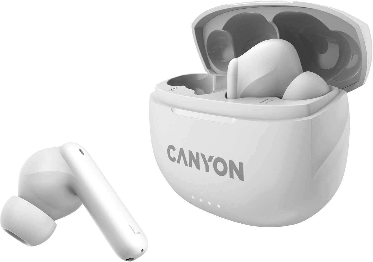Bezdrôtové slúchadlá CANYON TWS8W Bluetooth s mikrofónom, biele