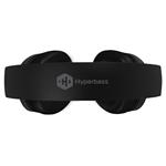 Bezdrôtové slúchadlá HYPERBASS BASS+ s mikrofónom, ČIERNE