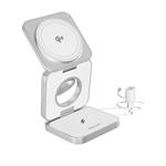 Bezdrôtový nabíjací stojan Epico UltraBase EF55 Qi2 3v1 Fold Alu Mag+ - biely