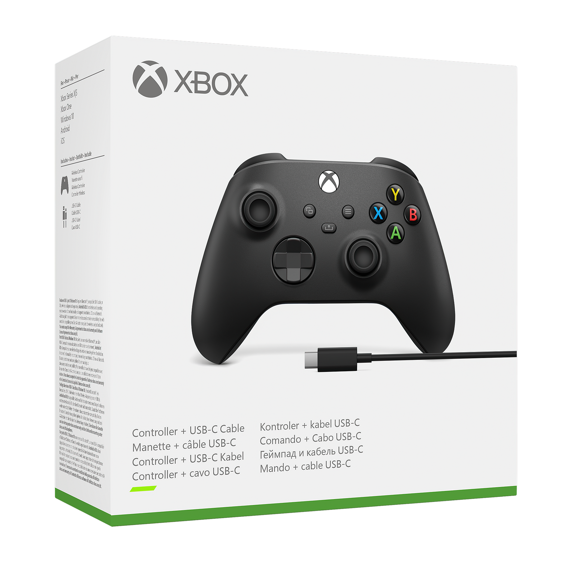 Bezdrôtový ovládač Microsoft Xbox + kábel USB-C