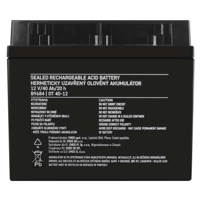 Bezúdržbový olovený akumulátor M6 12 V/40 Ah