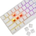 Biely žralok WAKIZASHI 2, biely (US + červené spínače)