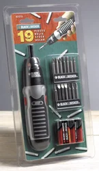 Black&Decker A7073 Nářadí sada + aku šroubovák, 19-dílná sada