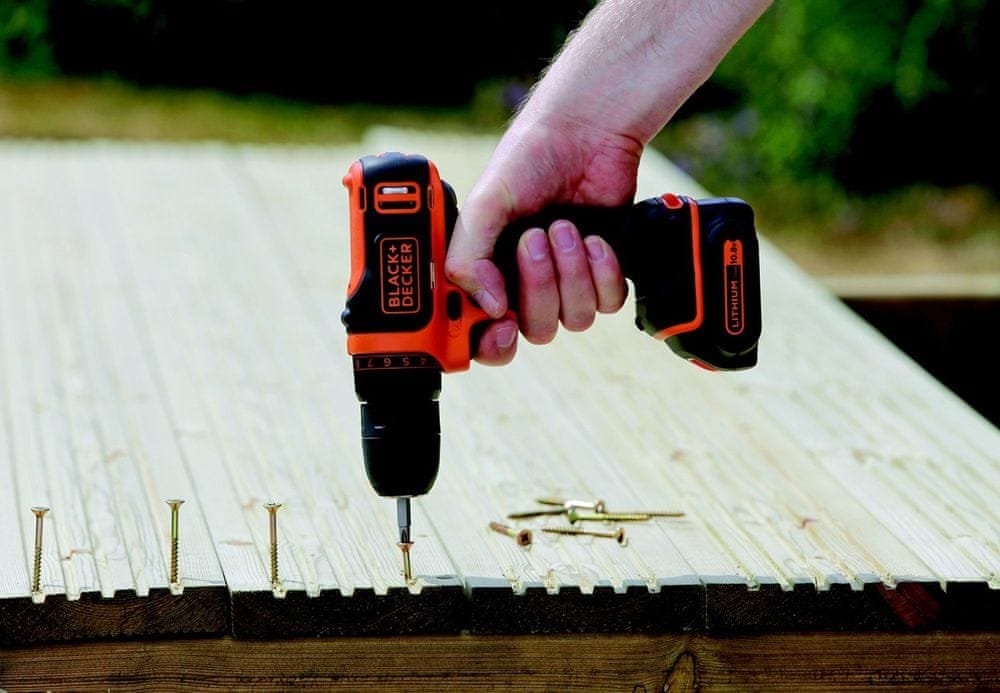 Black&Decker BDCDD12KB, 2x aku, kufr
