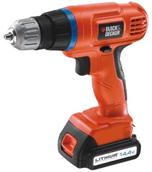 Black&Decker EPL14K Vrtačka Aku, baterie Li-Ion 14.4V, regulace otáček, LED integrované světlo, kufr