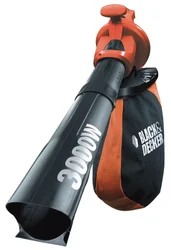 Black&Decker GW3000 vysavač listí, 3000W, foukání, regulace rychlosti, drtící vrtule, objem 35l
