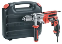Black&Decker KR703K Vrtačka příklepová Set, 710W, 3100 ot./min, reg. otáček + vysavač do auta Black&Decker ACV120