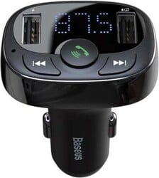 Bluetooth MP3 FM Transmiter Baseus s nabíjením 2xUSB 3.4A černý