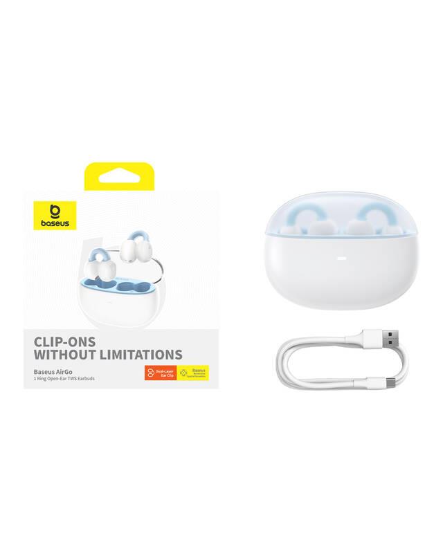 Bluetooth sluchátka Baseus AirGo 1 TWS bílá