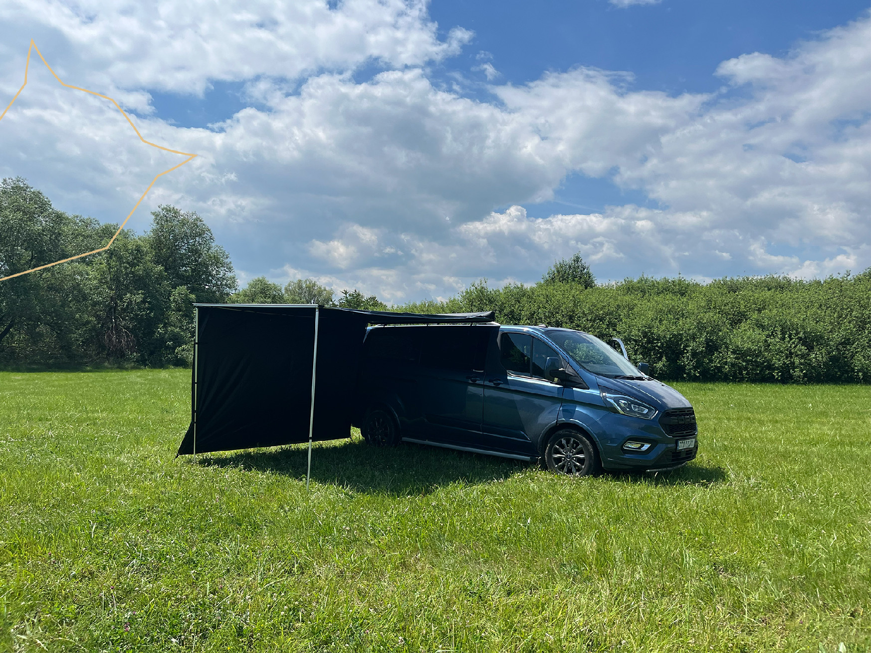 Boční stěna pro markýzy Viking 11M/12M
