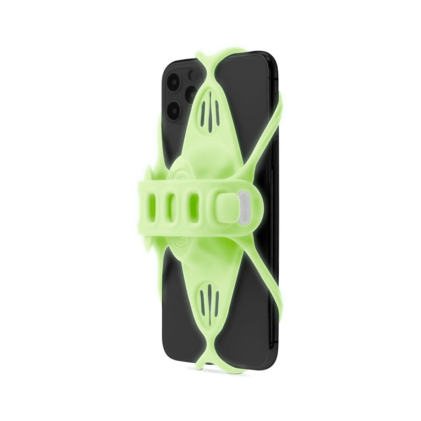 BONE Bike Tie Pro 4 – Luminous Green, držiak na bicykel pre mobilný telefón s uhlopriečkou 4,7–7,2"