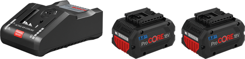 Bosch 2× ProCORE18V 8.0Ah + GAL 18V-160 C + GCY 42r Professional (1.600.A01.6GP)