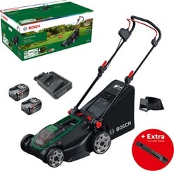 BOSCH Akumulátorová kosačka na trávu ROTAK 18V2-43 vrátane akumulátora a nabíjačky + nôž (0.600.8B9.L02)