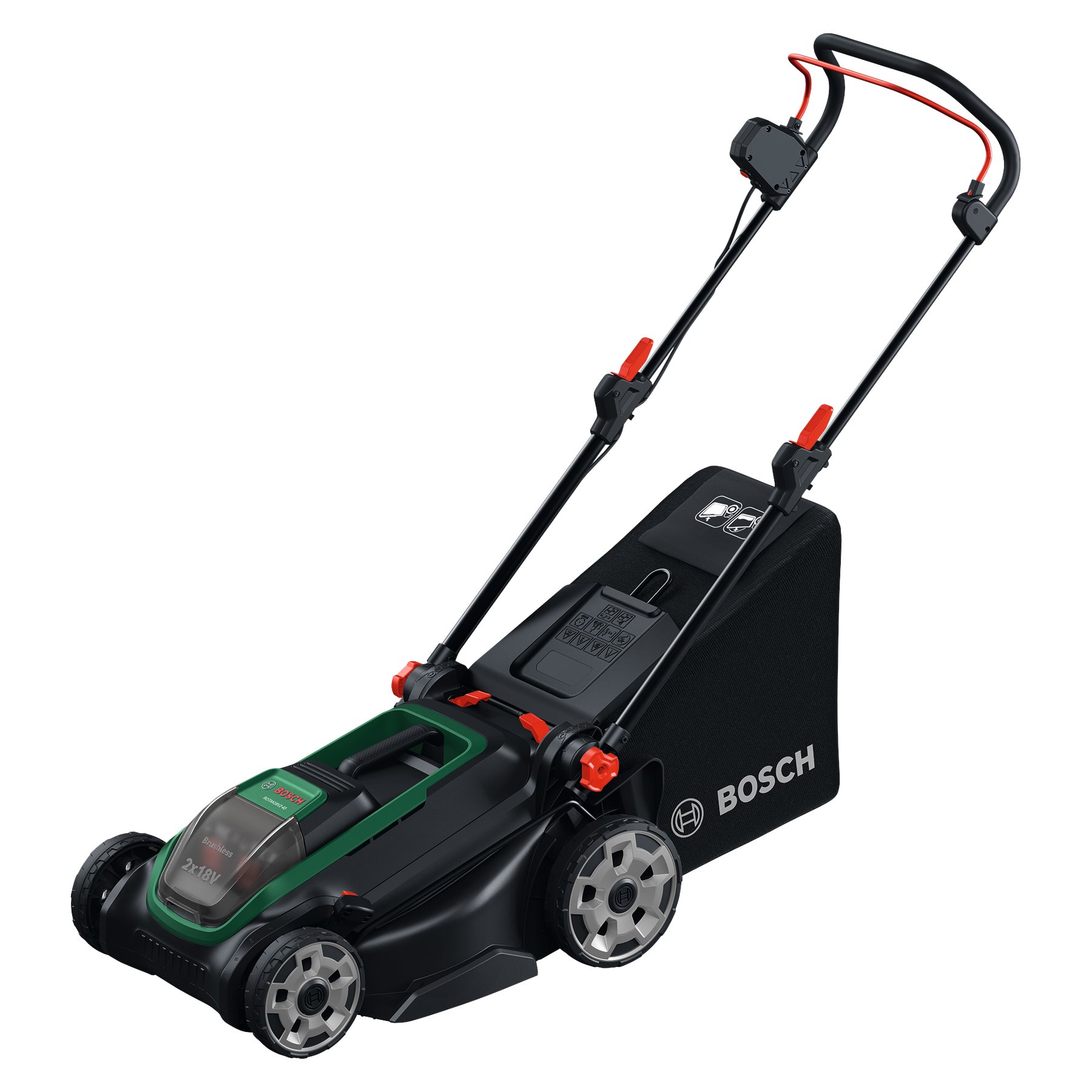 BOSCH Akumulátorová sekačka na trávu ROTAK 18V2-43 vč. bat a nab. + nůž (0.600.8B9.L02)