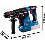 BOSCH Akumulátorové vŕtacie kladivo s SDS plus PRO GBH 18V-24 C (0.611.923.000)