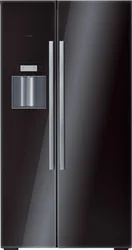BOSCH Americká Chladnička KAD 62S50 černá, A+, 355l/178l, NoFrost, LCD display, AirFreshFilter, MultiAirflow