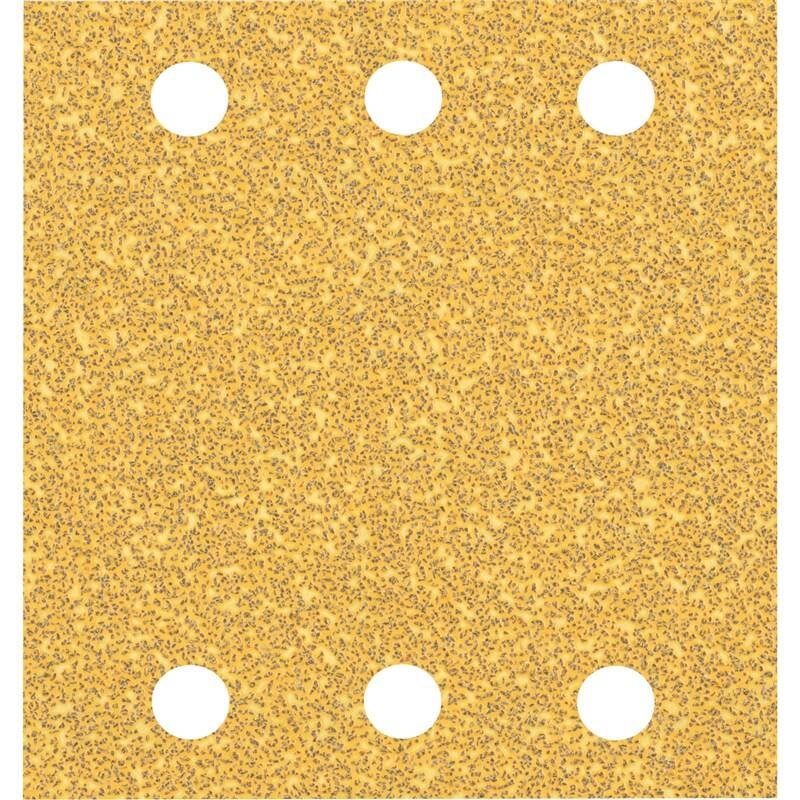 BOSCH brúsny papier EXPERT C470 so 6 otvormi pre vibračné brúsky 115 × 107 mm, G 40, 10 ks (2.608.900.890)