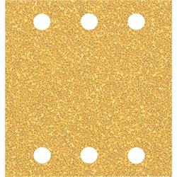 BOSCH brúsny papier EXPERT C470 so 6 otvormi pre vibračné brúsky 115 × 107 mm, G 40, 10 ks (2.608.900.890)