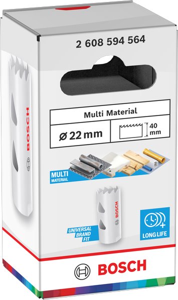 BOSCH Děrovka se závitem Multi Material, 22 × 40 mm (2.608.594.564)