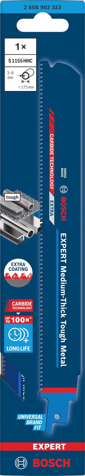 BOSCH EXPERT Medium-Thick Tough Metal S1155HHC Pilový list (2.608.902.323)