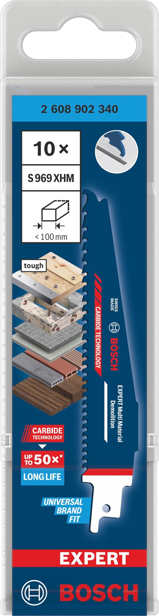 BOSCH EXPERT Multi Material Demolition S969XHM Pilový list, 10 ks (2.608.902.340)