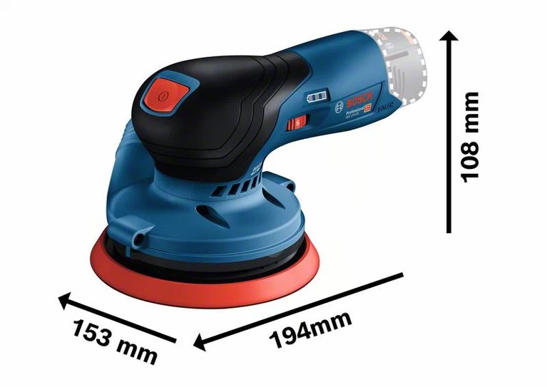 Bosch GEX 12V-125 Professional, bez akumulátora (0.601.372.101)